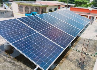 Proyecto las choapas 6 paneles solares